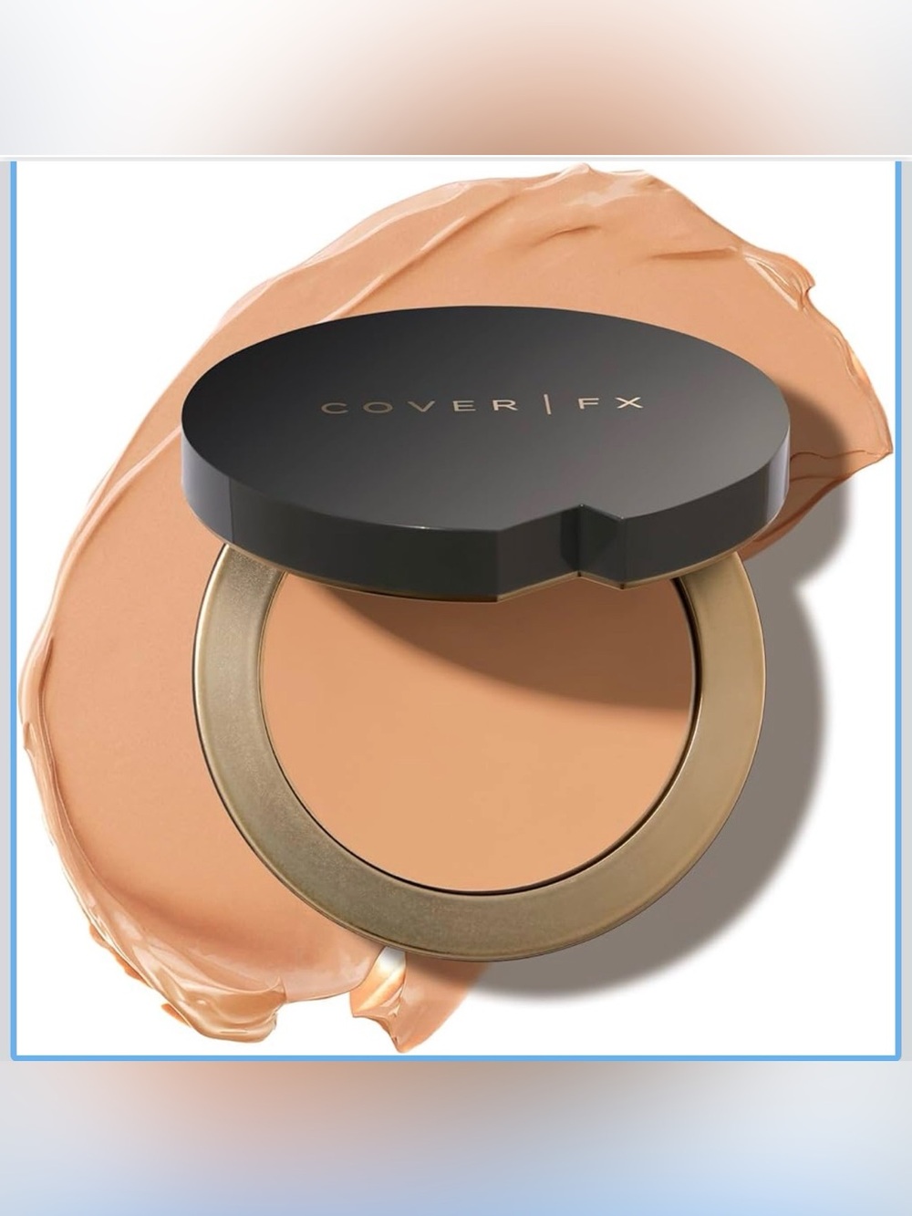 COVER FX Total Cover Cream Foundation Shade M2 Satin Full Cover Oil-Free 0.29 oz